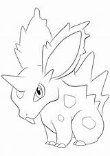 Nidoran sketch template