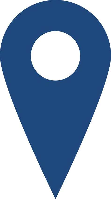 location vector symbol google maps marker blue full size