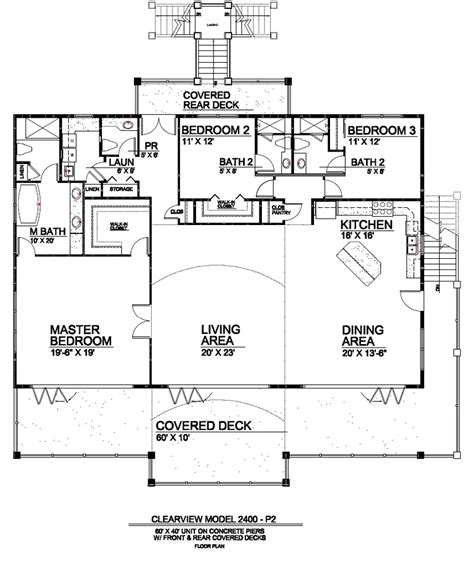 clearview  p  beach house plans