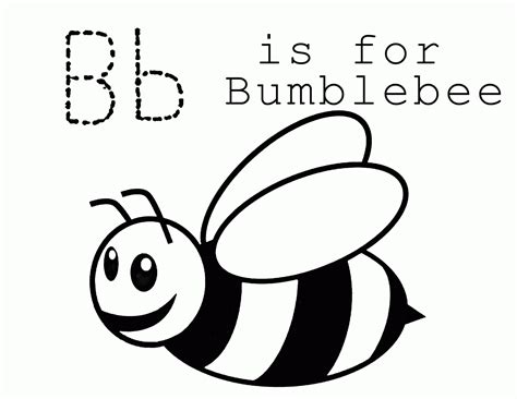 bumble bee template printable coloring home