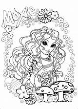 Moxie Coloring Girlz Pages Books sketch template
