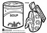 Coloring Soup Warhol Andy Template Pages Edupics Printable sketch template