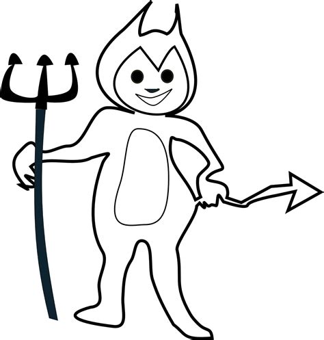 cute devil coloring page  printable coloring pages  kids