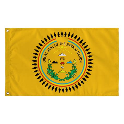 dinenavajo nation seal gold flag    nv movement