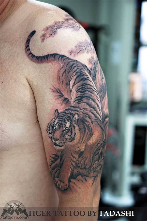 tiger tattoo  tadashi tattoos cool tattoos tattoo placement