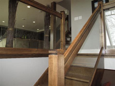Straight Stairs Glass Panels Gallery Roes Stair Corp