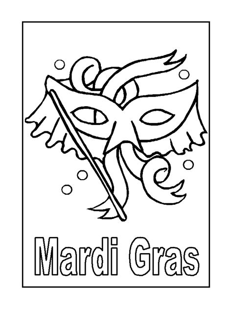 mardi gras coloring pages  printable printable templates