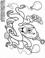 Octopus Coloring Pages Color Animal Sheets sketch template