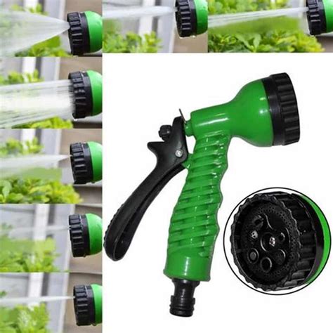 7 Pattern Home Garden Trigger Multi Water Sprayer Sprinkler Head Hose