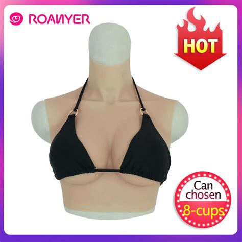 Roanyer Summer Silicone Huge Fake Boobs Drag Queen Shemale C Cup Breast