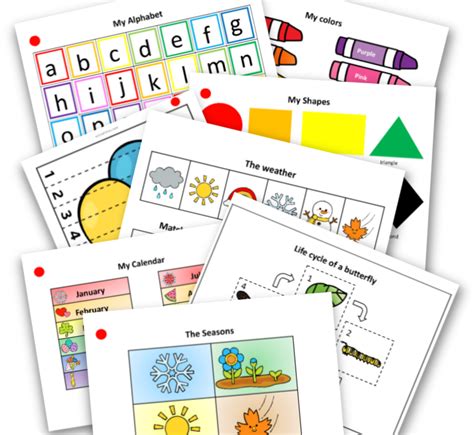 preschool activity binder busy book printable active littles