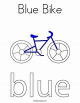 Coloring Blue Bike Noodle Twistynoodle Twisty Built California Usa sketch template