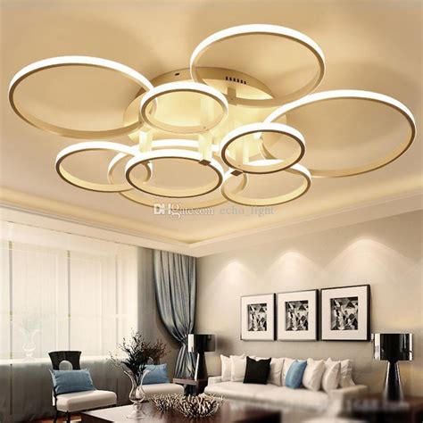 Modern Acrylic Ring Led Circle Chandelier Lamp Pendant Light Ceiling Lamp Circles Led Chandelier  