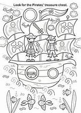 Knights Treasure Mandala Piratas sketch template