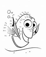 Dot Dots Pages Coloring Dory Printable Kids Spongebob Disney Finding Disneyclips sketch template