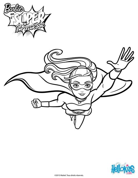 barbie super power  action coloring pages hellokidscom