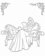 Dormant Aurore Sleeping Princesse Dessins Eau Acceptable Coloriages sketch template