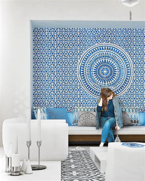 blue mosaic designinterior design ideas