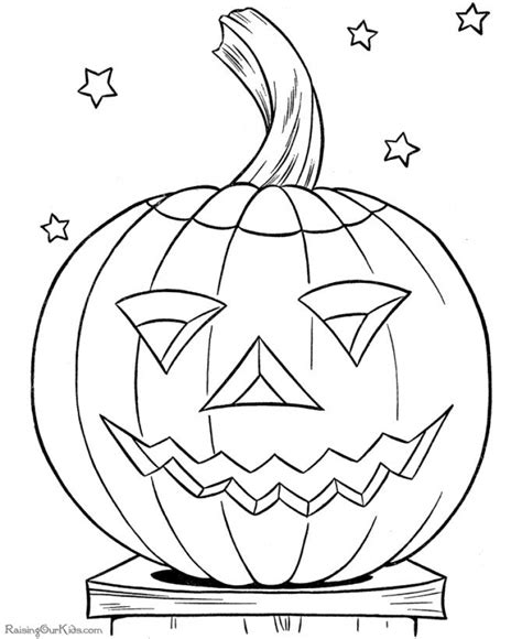scary pumpkin coloring pages  halloween
