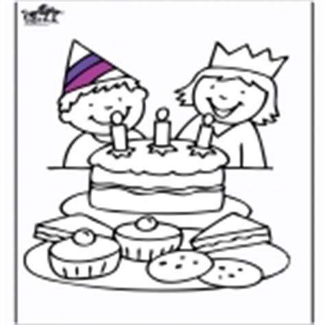 birthday theme coloring pages