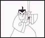 Samurai Drawing Jack Draw Lessons Cartoons Characters Showing Ll Today sketch template
