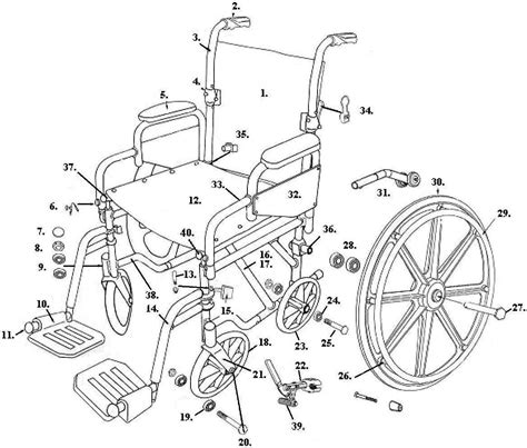 amazoncom drive replacement wheelchair parts  parts sold separately parts  tr tr