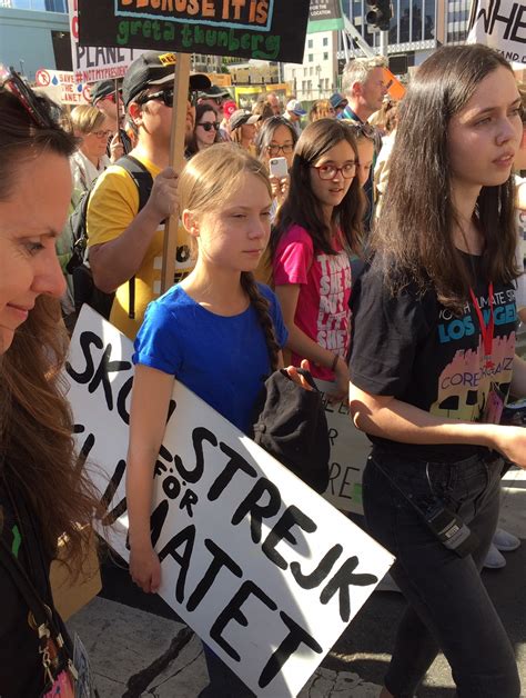 Greta Thunberg Headlines L A Youth Climate Strike Urging