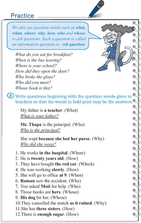 english grammar worksheets  grade   answers eduforkid