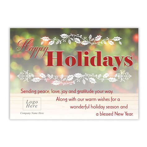 happy holiday corporate holiday card