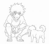 Kiba Akamaru Lineart Synyster A7x Conhecendo Naruto Drawing Tudodesenhos Cachorro sketch template