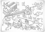 Feuerwehr Ausmalbilder Ausdrucken Drehleiter Malvorlagen Flughafen Feuerwehrmann sketch template