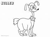 Heaven Dogs Go Coloring Pages Killer Kids Printable sketch template