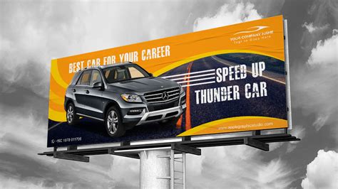 car advertising billboard design photoshop tutorial banner ads