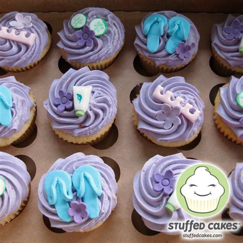 stuffed cakes spa party cupcakes