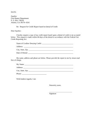 letter requesting credit  template pdffiller