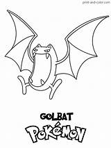 Pokemon Golbat Zubat Sheets sketch template