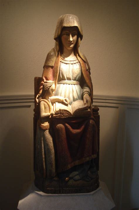 statue of st anne teaching the virgin mary to read st a… flickr
