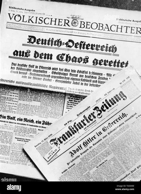 Deutsche Zeitung Bericht über Den Anschluss Österreichs An Das