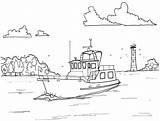 Coloring Boat Pages Boats sketch template