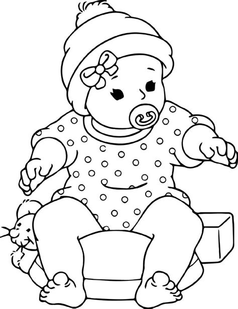 baby doll coloring page  baby coloring pages girl coloring pages