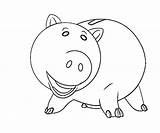 Funny Hamm Coloring Pages sketch template