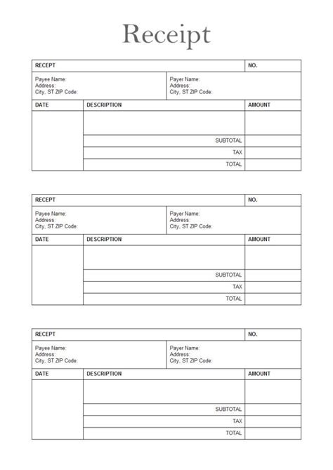 invoice form  shown   receipt