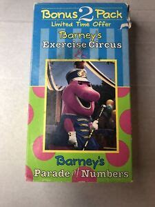barneys exercise circus parade  numbers limited time bonus  pack vhs ebay