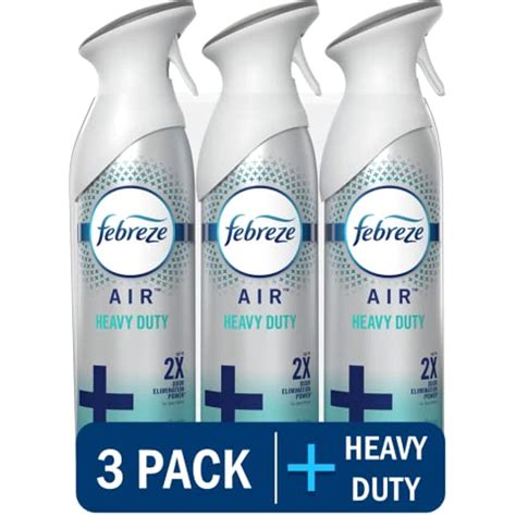 febreze air freshener spray heavy duty crisp clean scent odor eliminator  strong odors