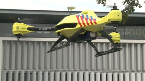 ambulance drone takes   skies bbc news