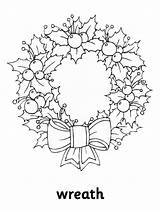 Christmas Wreath Drawing Getdrawings Coloring sketch template