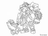 Overwatch Hanzo Kolorowanki Dzieci Reinhardt Reinhart Bestcoloringpagesforkids sketch template