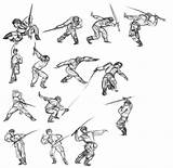 Anime Katana Handed Sketch Combat References Combate Handing Cenas Bocetos Personajes Dibujos Sketches Spear Latour Esgrima sketch template