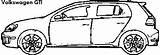 Volkswagen Passat sketch template