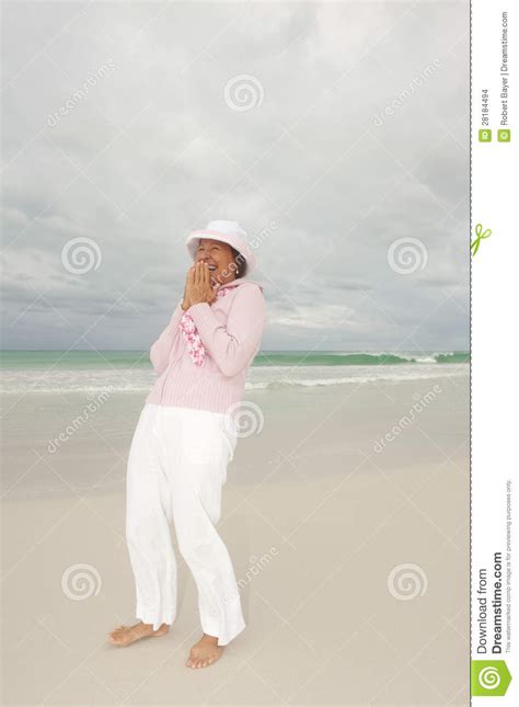 mature woman active retirement beach stock images image 28184494